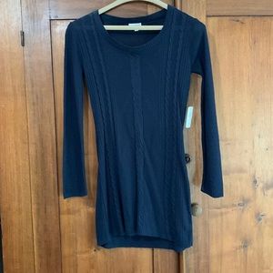 NWT Charming Charlie Navy Sweater dress